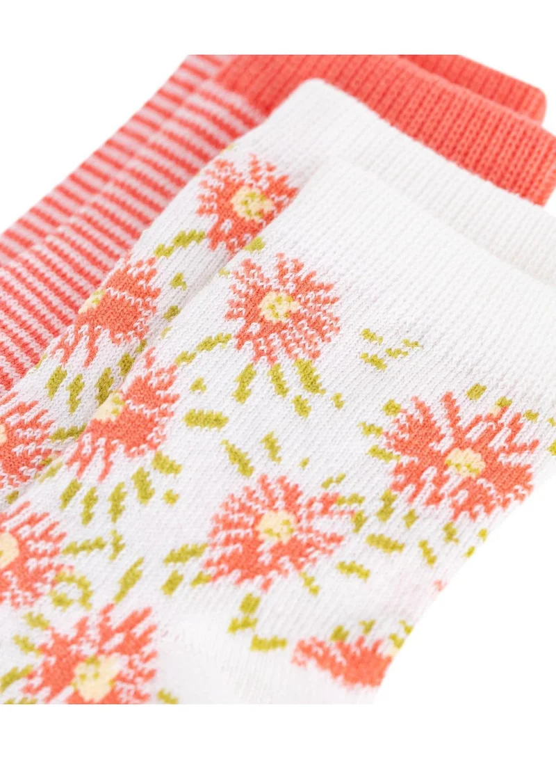 بيتي باتو Babies' floral-print cotton socks - 2-pack